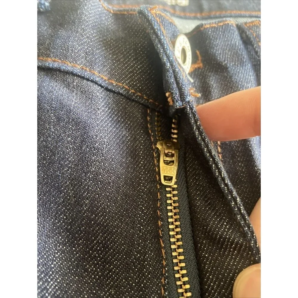 Men's Naked & Famous Denim Stacked‎ Guy  Power Stretch Jeans 29X32 Indigo Blue